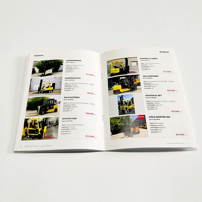 Catalog with Saddle Stich Staple Binding