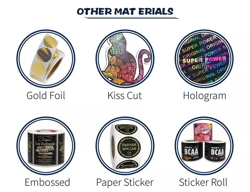 Surface finishing for die cut laser stickers